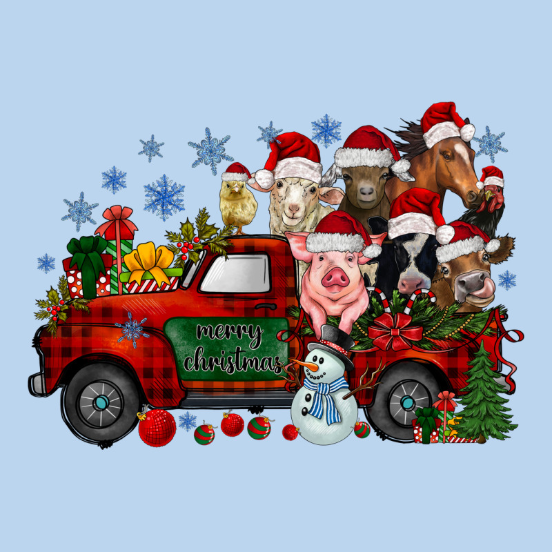 Christmas Farm Animals Truck Classic Tee by RacoonDesign | Teevron
