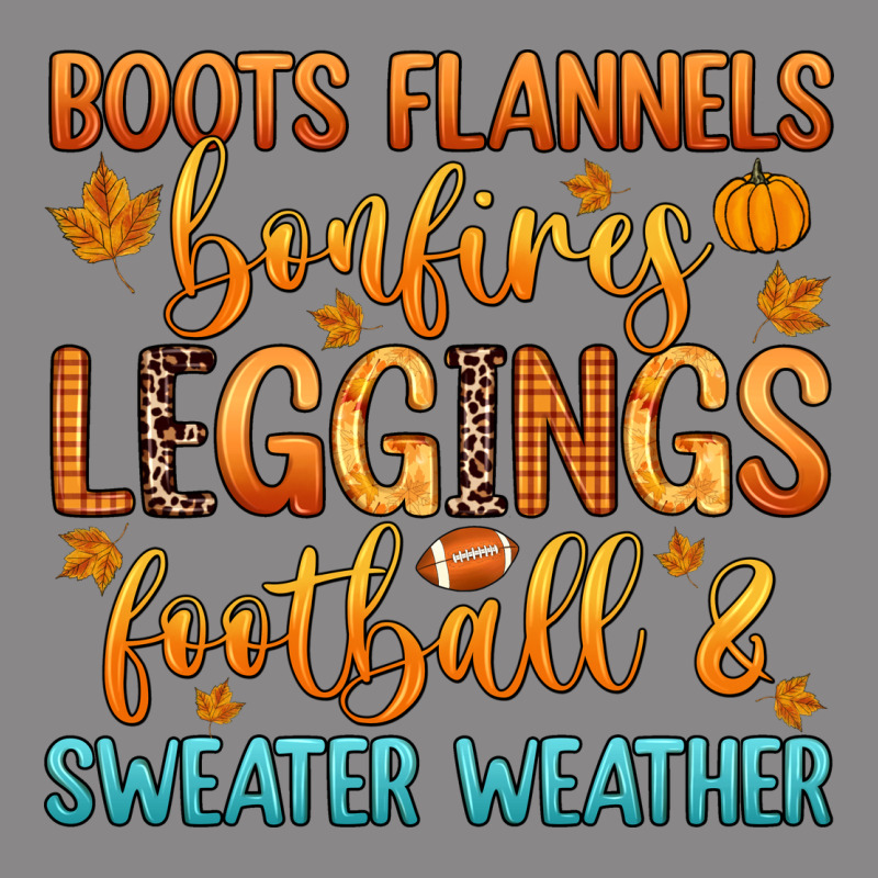 Boots Flannels Bonfires Leggins Football Vintage Tee by Zillion Design Studio | Teevron