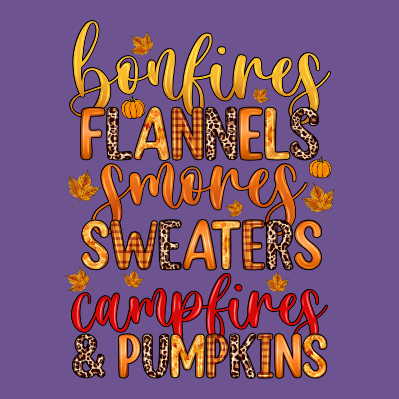 Bonfires Flannels S'mores Campfires And Pumpkins Vintage Tee by Zillion Design Studio | Teevron