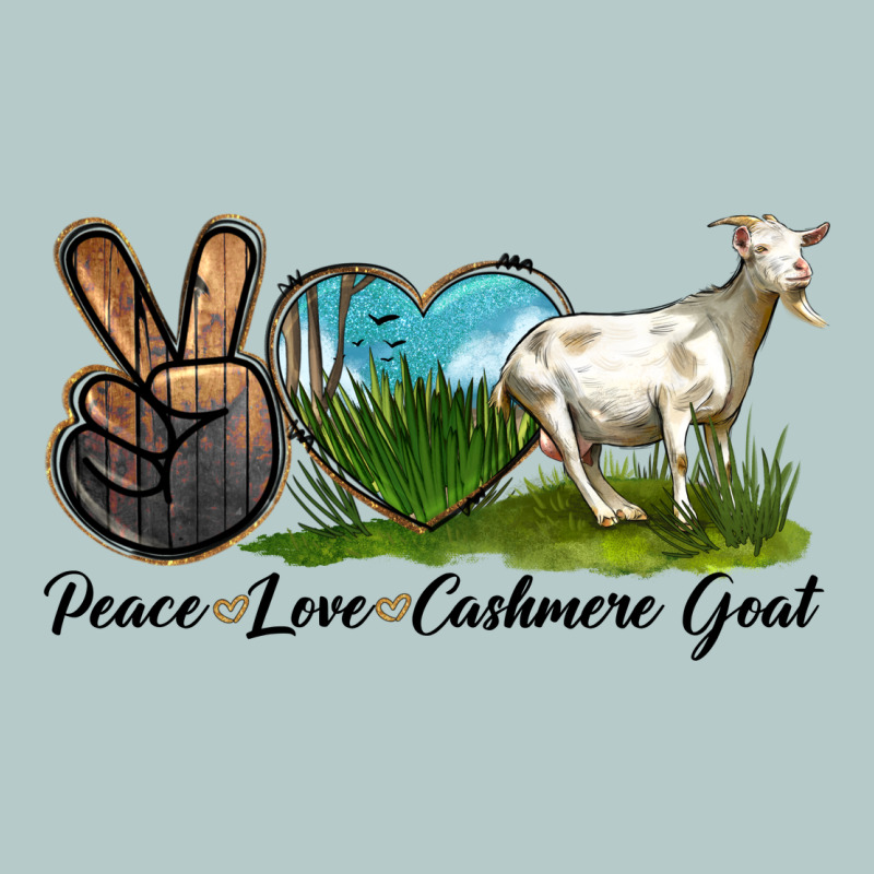 Peace Love Cashmere Goat Heavy Core Tee by LillyAllenDesigns | Teevron