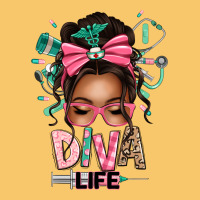 Afro Messy Bun Diva Life Vintage Hoodie | Teevron