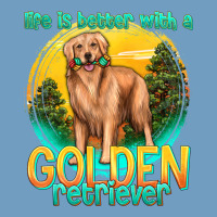 Life Is Better With A Golden Retriever Urban Heavy Tee | Teevron