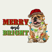 Merry And Bright English Bulldog Urban Heavy Tee | Teevron