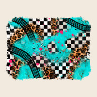 Race Day Turquoise Background Zipper Hoodie | Teevron