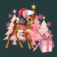 Reindeer Pink Christmas Premium Hoodie | Teevron