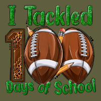 I Tackled 100 Days Of School Football Vintage Tee | Teevron