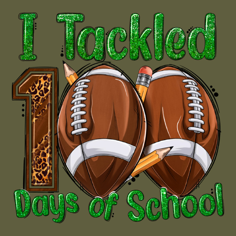 I Tackled 100 Days Of School Football Vintage Tee by texasbilliewilder | Teevron