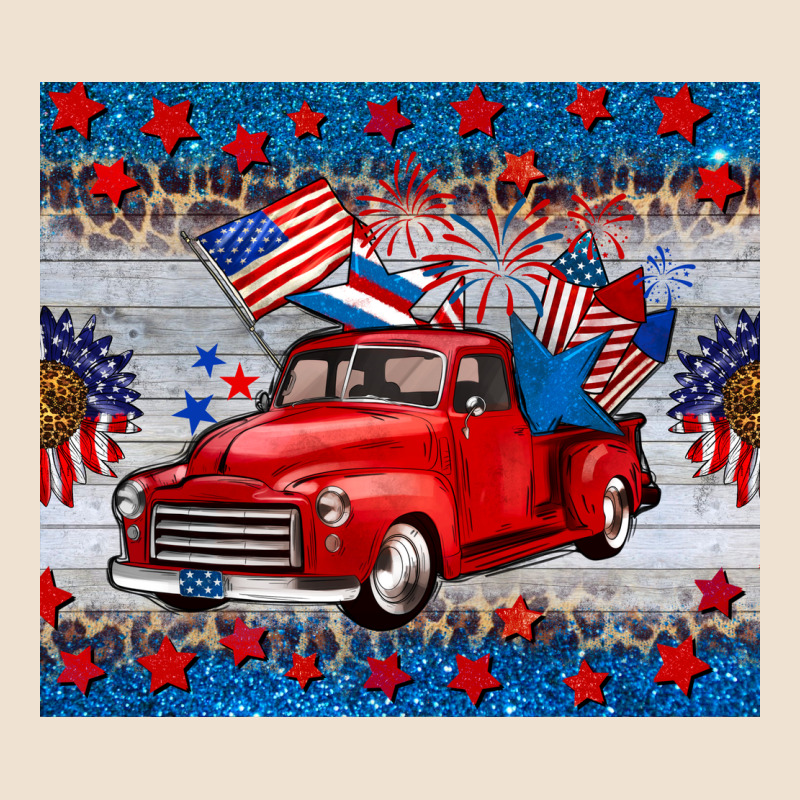 American Truck 4th Of July Tumbler Urban Heavy Tee by BarkalooDesign | Teevron