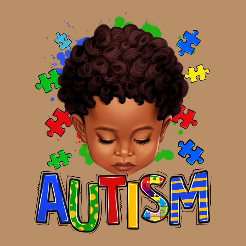 Autism Afro Kid Full Face Vintage Hoodie by texasbilliewilder | Teevron