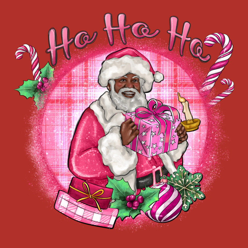 Ho Ho Ho Pink Black Santa Christmas Premium Hoodie by MaliasSmallBusiness | Teevron