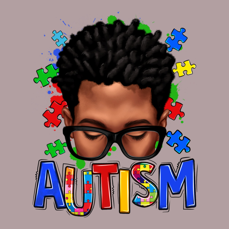 Autism Afro Man Vintage Hoodie by texasbilliewilder | Teevron