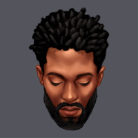 Bearded Black Man Portrait Vintage Hoodie | Teevron