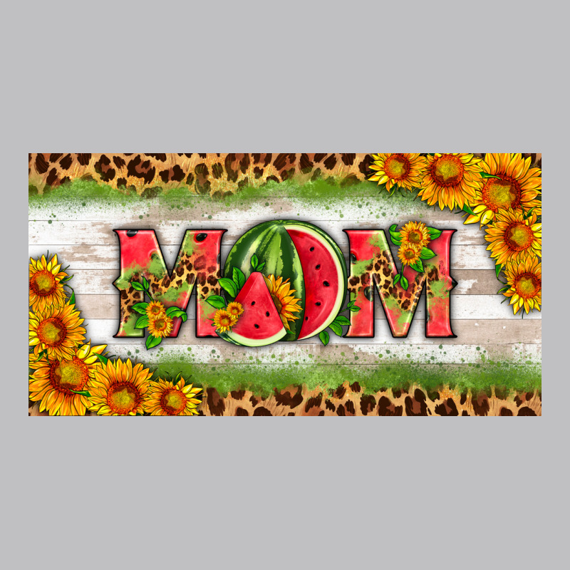 Watermelon Mom License Plate Long Sleeve Tee by HRA Design Shop | Teevron