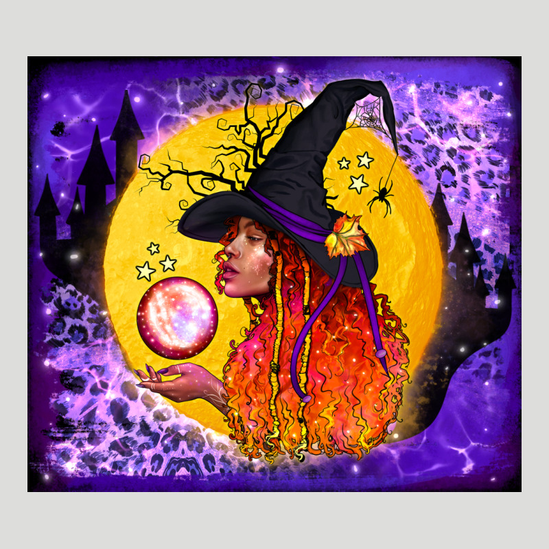 Witch With Crystal Ball Tumbler Zipper Hoodie by BundleAndBundleShop | Teevron