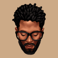 Bearded Black Man Portrait Vintage Hoodie | Teevron