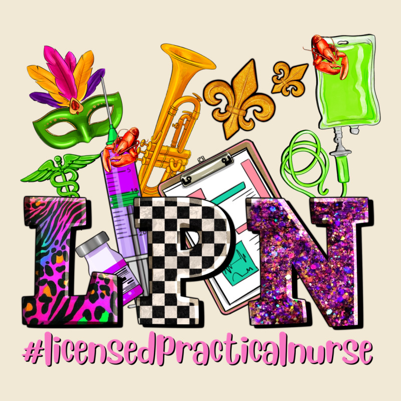 Mardi Gras Lpn Licensed Practical Nurse Ladies Tee by AdoDesignShop | Teevron