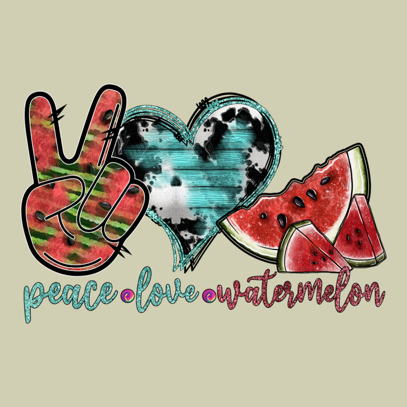 Peace Love Watermelon Heavy Core Tee by SublimationCraftShop | Teevron