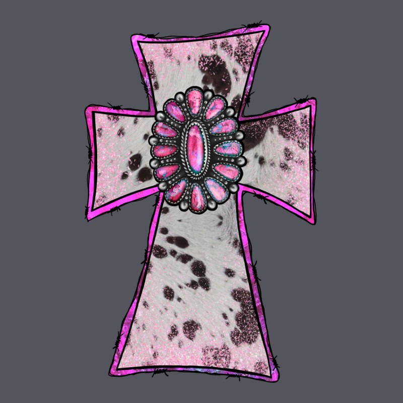 Cowhide Pink Gemstone Cross Vintage Hoodie by RanaPortraitStore | Teevron