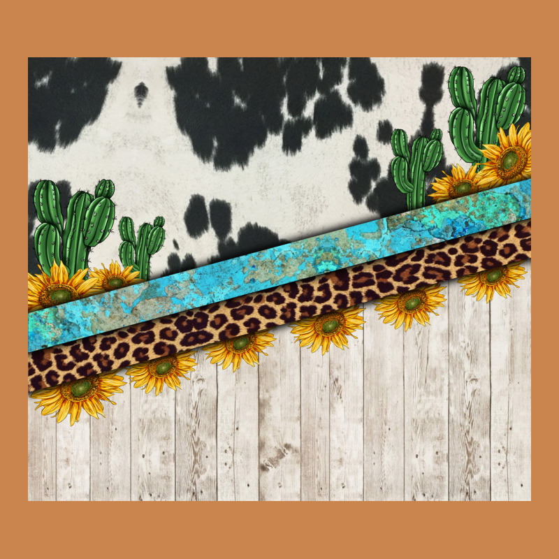 Cowhide Sunflowers Cactus Heavyweight Hoodie by Jasminsmagicworld | Teevron