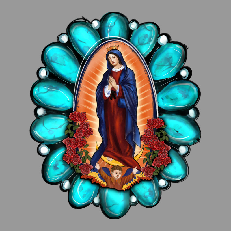 Gemstone Lady Of Guadalupe Vintage Hoodie by RanaPortraitStore | Teevron