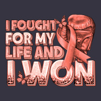 I Fought For My Life And I Won Uterine Cancer Peac Vintage Hoodie | Teevron