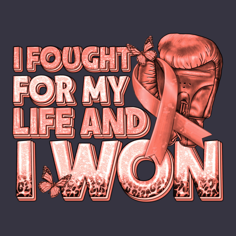 I Fought For My Life And I Won Uterine Cancer Peac Vintage Hoodie by texasbilliewilder | Teevron