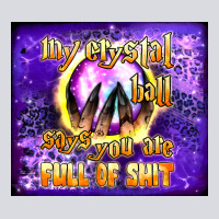My Crystal Ball Says You Are Full Of Shit Tumbler Zipper Hoodie | Teevron