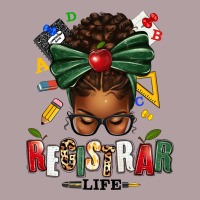 Registrar Life Afro Messy Bun Vintage Hoodie | Teevron