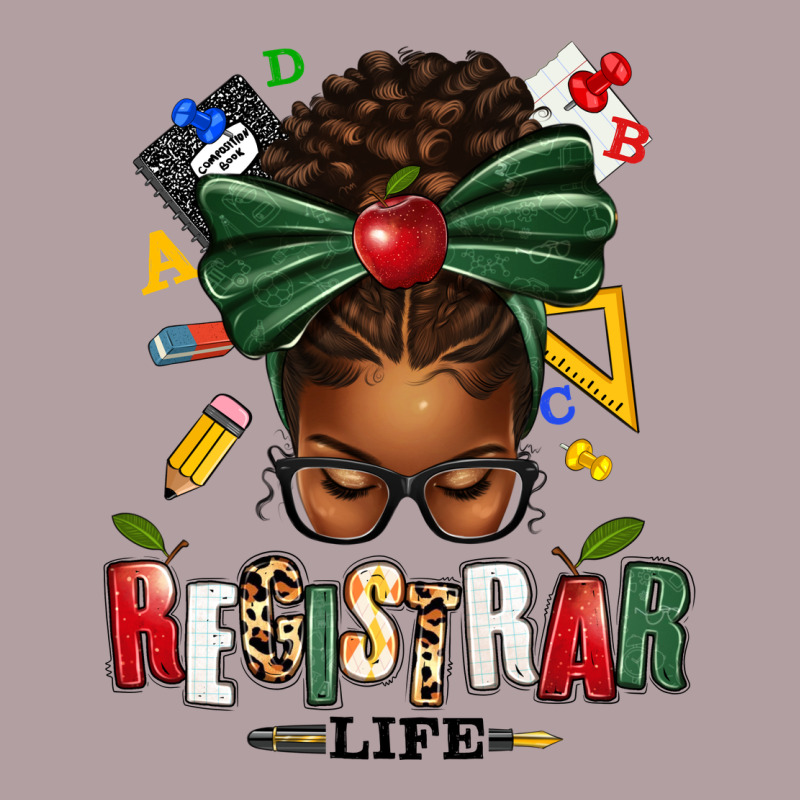 Registrar Life Afro Messy Bun Vintage Hoodie by texasbilliewilder | Teevron