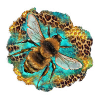leopard honeycomb with bee | Teevron