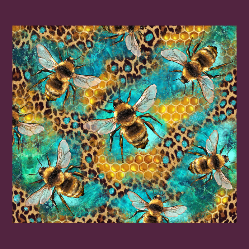 Honeycomb And Bees With Leopard Urban Hoodie by Artiststas | Teevron