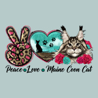 Peace Love Maine Coon Cat Heavy Core Tee | Teevron