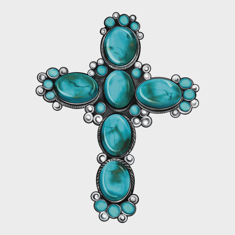 Western Gemstone Cross Urban Hoodie by Artiststas | Teevron
