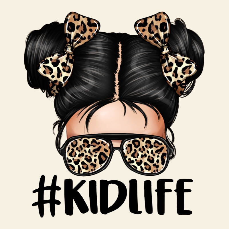Kid Life Leopard Messy Bun Vintage Tee by texasbilliewilder | Teevron