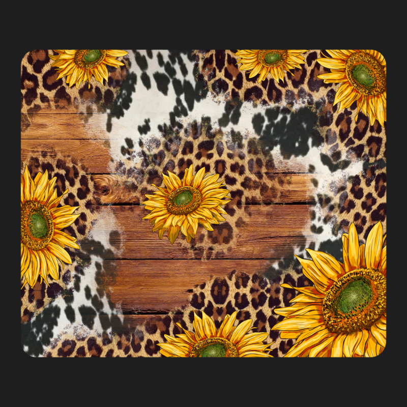 Sunflowers Cowhide Leopard Mousepad Heavyweight Hoodie by Jasminsmagicworld | Teevron