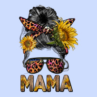 Mess Bun Mama Sunflowers Urban Heavy Tee | Teevron