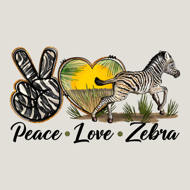Peace Love Zebra Heavy Core Tee by LillyAllenDesigns | Teevron