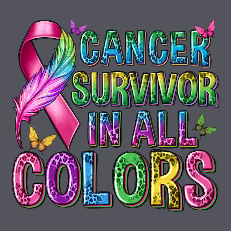 Cancer Survivor In All Colors Vintage Hoodie by texasbilliewilder | Teevron