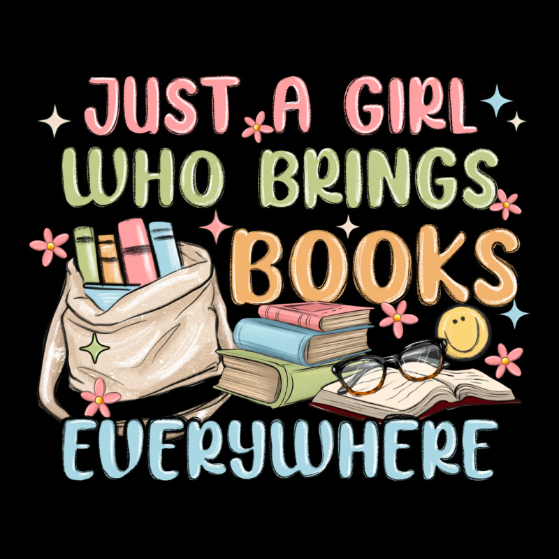 Just A Girl Who Brings Books Everywhere Premium Sweatshirt by MaliasSmallBusiness | Teevron