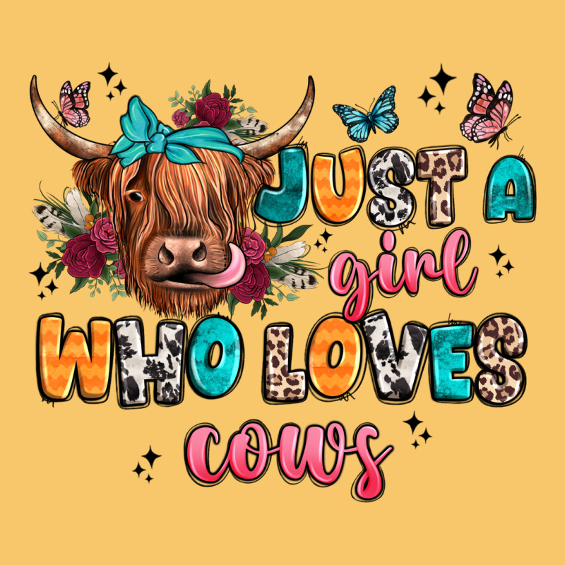 Just A Girl Who Loves Cows Vintage Hoodie by JahusDesignShop | Teevron