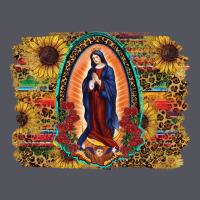 Sunflower Lady Of Guadalupe Distressed Background Vintage Hoodie | Teevron