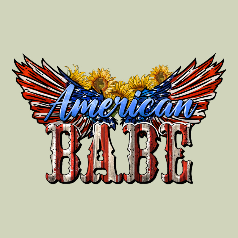 American Babe With Sunflowers Heavyweight Hoodie by LillyAllenDesigns | Teevron