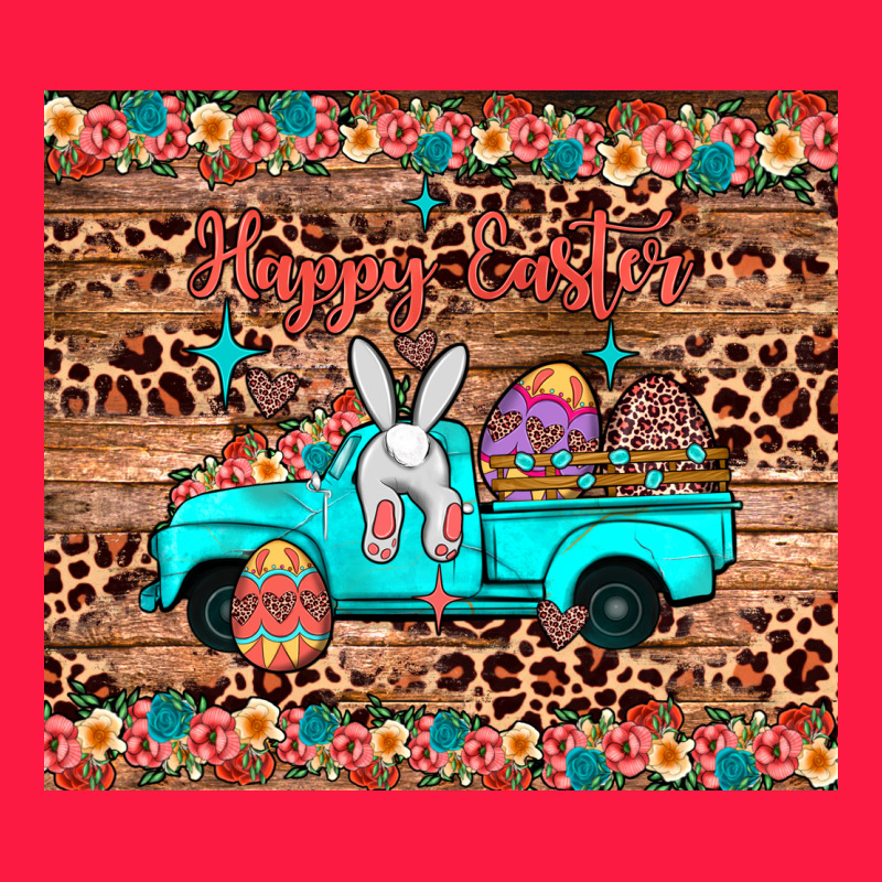 Happy Easter Truck Zipper Hoodie by JahusDesignShop | Teevron