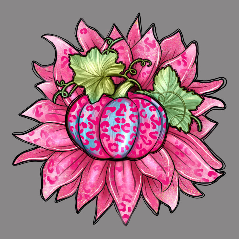 Sunflower Pumpkin Breast Cancer Vintage Tee by Zillion Design Studio | Teevron