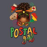 Juneteenth Afro Messy Bun Postal Girl Vintage Hoodie | Teevron