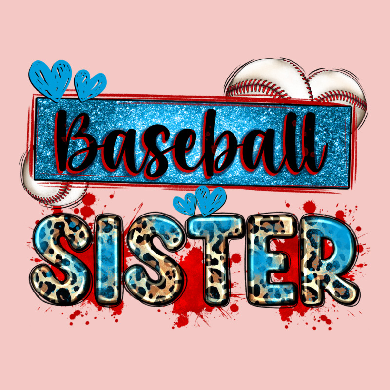 Baseball Sister With Leopard Urban Heavy Tee by Zillion Design Studio | Teevron