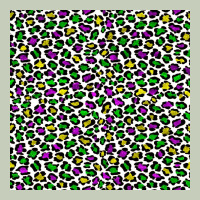 Mardi Gras Leopard  Seamless Pattern Long Sleeve Tee | Teevron