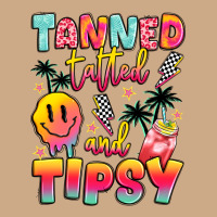 Tanned Tattled And Tipsy Vintage Hoodie | Teevron