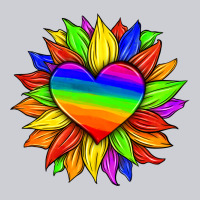 Lgbtq Color Heart And Sunflower Classic Tee | Teevron
