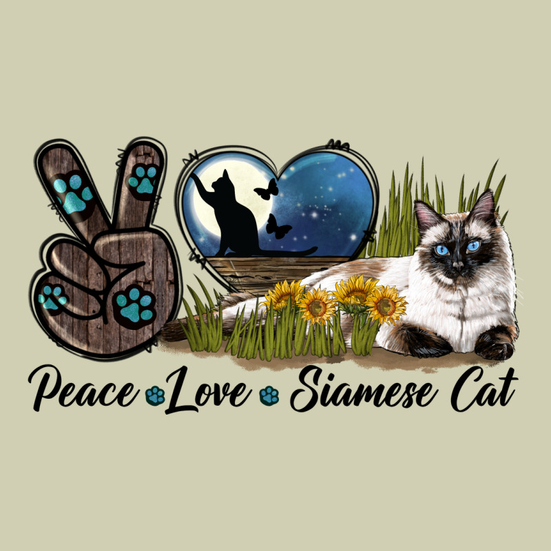 Peace Love Siamese Cat Heavy Core Tee by LillyAllenDesigns | Teevron